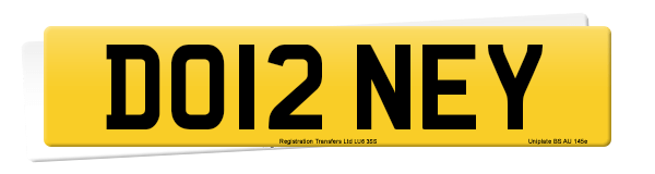 Registration number DO12 NEY